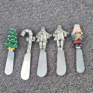CHRISTMAS IN JULY Festive Holiday Spreaders Set 5 Piece